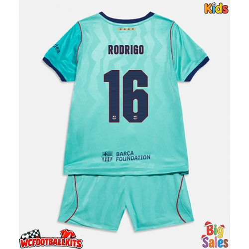 Barcelona Rodri Hernandez #16 Replica Third Stadium Kit for Kids 2026-27 Short Sleeve (+ pants)